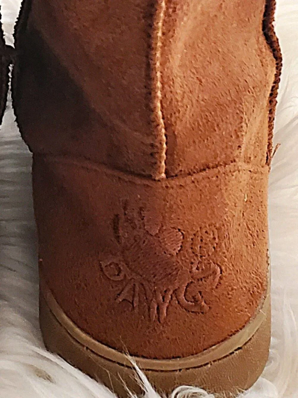 Dawgs Brown Faux Suede Microfiber Mid-Calf Winter Boots SZ 6